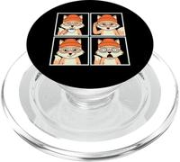 Hipster Fox Moods Photo Booth Woodland Animal Forest Lover PopSockets PopGrip for MagSafe