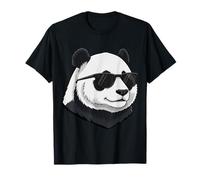 Hipster Giant Panda Sunglasses Silhouette Nature Lover T-Shirt