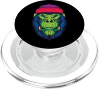 Hipster Gorilla Tattoo Illustration PopSockets PopGrip for MagSafe