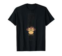 Hipster Monkey Shirt Keep Calm and Eat Bananas Fun- Value Graphic T-Shirt