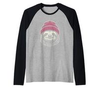 Hipster Sloth Glasses Coffee Mug Slow Animal Nature Lover Raglan Baseball Tee