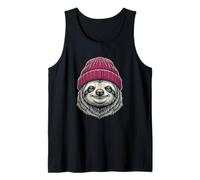 Hipster Sloth Glasses Coffee Mug Slow Animal Nature Lover Tank Top