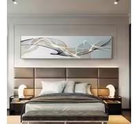 HIPWST Abstract Lines Canvas Painting Posters and Prints Nordic Wall Art Picture for Living Room Bedroom Luxury Home Decor 40x120cm Frameless