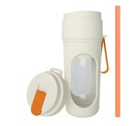 Hipzeepo 350ML Electric Portable Blender 12 Blades USB Rechargeable Juicer Smoothie Cup Fruit Mixers Squeezer Juice Maker Orange