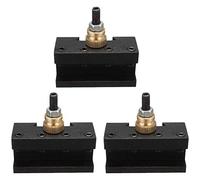 Hipzeepo 3Pcs Mini Lathe Quick Change Tools Post Holder Kit (1/4-1/2Inch), CNC Boring/Turning/Facing Holder Set