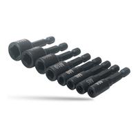 Hipzeepo 8pcs Tap Die Socket Adapter 1/4 Inch Hex Shank Machine Metric Plug Threading Tool for Electric Drill -M16
