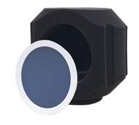 Hipzeepo Acoustic Foam Microphone Isolation Shield Filter Wind Shield for Record Studios Mic Sound-Absorbing Vocal Isolation Ball Blue