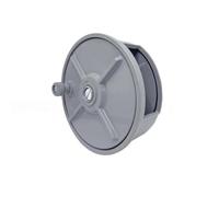 Hipzeepo Aluminum Tie Wire Reel Coil Holder Wheel 6.25" with Rewind Knob& Belt Loops Rebar Wire Reel