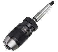 Hipzeepo B16 1-16mm Steel Self Tighten Keyless Drill Chuck + MT2-B16 Arbor for Lathe Drill MK2 Drill Chuck Arbor
