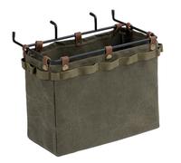 Hipzeepo Camping Table Side Storage Bag with Hook Multifunctional Folding Canvas Bag Hanging Large Capacity Outdoor Picnic Desk Cookware