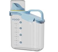 Hipzeepo Clear Airtight for Pantry Organizer Food Storage Containers Set with Lids and Pour Spout, for Kitchen Dry Food Keeper A