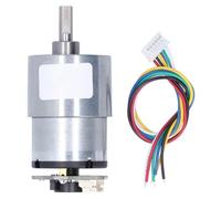 Hipzeepo DC 12V Speed Reduction Gear Motor Supporting Forward Reverse Movement with Encoder Electric Micro DC Geared Motor