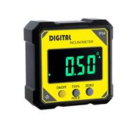 Hipzeepo Digital Angle Gauge IP54 360° Mini Electronic Inclinometer Bevel Protractor with Magnetic Base Measuring Tool