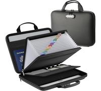 Hipzeepo Document Portable 5200° F Fireproof File Organizer Bag with Lock, Fire Safe Home Valuables Storage Handbag