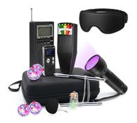 Hipzeepo EMF/EVP Recorder 14-in-1 Ghost Kit for Paranormal Investigators Including UV Flashlight, Dowsing Rods, Hand Held Radio, Cat Balls