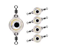 Hipzeepo Fishing Lure Lamp Fish Eye Attractive Light LED Underwater Bait Flasher,Deep Drop Lure 5PCS