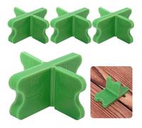 Hipzeepo For Pressure Treated Composite Decking 4 Thicknesses Deck Board Spacers(1/16", 1/8", 3/16", 1/4") Green Deck Spacers Assorted 4PCS