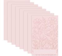 Hipzeepo for Stamp Maker for Printmaking 8 Pack 4" X 6" Pale Linoleum Blocks, Rubber for Stamp Carving Tools