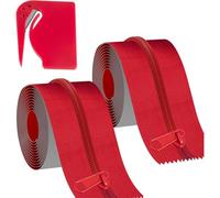 Hipzeepo Heavy Duty Rolls Self-Adhesive Dust Zippers, 7ft X 3in Tarp Zipper Door for Greenhouse, Construction Carpentry