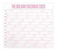 Hipzeepo Large Wall Calendar Planner Sheet Schedule 2026 365 Days Scale Sticker Target Supplies A