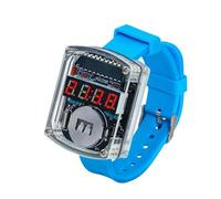 Hipzeepo Learning DIY Soldering Project LED Watch Electronic Kit 0.28 Inch Display Time Tube CLock with Case Strap DIY Watch C