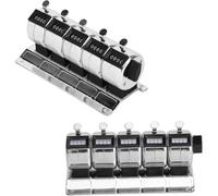 Hipzeepo Manual Clicker Mechanical Counter Stainless Steel Metal Tally Hardware Tool for Terminal Counting for Factory Statistics