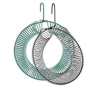 Hipzeepo Metal Hanging Bird Feeder, 16" L X 12" W X 2 ? " H PeanutWreath Feeder for Feeding Birds and Squirrels