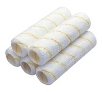 Hipzeepo Microfiber Paint Roller 1/2" Nap 5Pack for Painting Projects on Smooth, Textured, Rough Surfaces-Walls, Ceilings, Houses