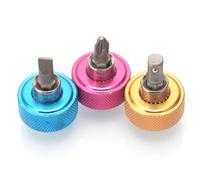 Hipzeepo Mini Driver 3pcs Finger Socket Driver, Drive Finger for Thumb Ratchet, 1/4 Inch Grip Driver, Finger Ratchet Reversible