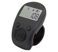 Hipzeepo Miniature Point Marker Hand Counter Digital Finger Counter Electronic Glowing Handheld Knitting Row Flickering Black