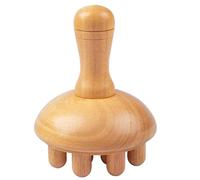 Hipzeepo Mushroom Wooden Manual Massage Tool, Wooden Massage Tool for Full Body Muscle Tension Relief Fat Gua Sha