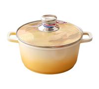 Hipzeepo Nonstick Stock Pot Induction Cooking Pot with Tempered Glass Lid Kitchen Soup Pot Stockpot with Stay-Cool A