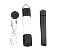 Hipzeepo Outdoor Camping LED Telescopic Flashlight with Tripod Nuts Multifunctional Rechargeable Retractable Light Table Lamp,C