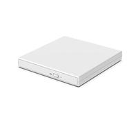 Hipzeepo Professional External DVD Drive USB 2.0 DVD VCD CD RW Burner Writer Player Low Noise Slim Design White