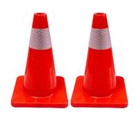 Hipzeepo PVC Road Cone Ice Cream Bucket Parking Cone Parking Pile Reflective Cone Isolation Pier Cone