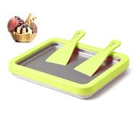 Hipzeepo Rolled Ice Cream Maker DIY Ice Cream Roll Maker with 2 Scrapers for Homemade Rolled Cream Frozens Yogurt Gelato Sorbet AtHome C