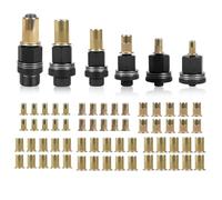 Hipzeepo Set of 6 Rivet Nut Pliers, Press-in Nuts Plier Set for M3-M10 with 60 Piece Nuts Included