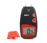 Hipzeepo Timber Digital Moisture Meter 2 Probe Paper Water Contain Tester Damp Detector Hygrometer 2% to70% forWood Bamboo