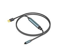 Hipzeepo USB to Optical Audio Converter USB to Optical SPDIF Audio Converter for Speaker, TV, Computer and Laptop USB to Optical Cable