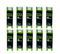 Hipzeepo Water-Dissolving Net Carp Fishing Feeder Bait Thrower 10pcs PVA Mesh, 5M 37mm Refill Hair Carp Rig Tackle