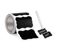 Hipzeepo Wavy Shape Chalkboard Labels,Erasable Reusable Rectangle Blackboard Stickers with 1 Liquid Chalk Pen,150 Pieces