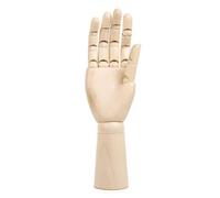 Hipzeepo Wooden Hand Model Hand Figurines Rotatable Joint Drawing Sketch Mannequin Miniatures Desktop Room Decoration 12 Inch