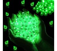 HIQE-FL Round Balloon Lamp, 120 Pieces LED Balloons Lights, Round Led Balloons Lights, Mini LED Balloons Lights, Mini LED Paper Lanterns, LED Balloon Light (Green)