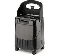 HIQIDI Ride On Suitcase for Kids, Lockable Carry-On with Seat & 4-Spinner Wheels, Compartmental Heavy-Duty Luggage with Tie Tod & Bag Hooks for Travel, Going Out (Black)