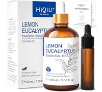 HIQILI Lemon Eucalyptus Essential Oil for Spray, Diffuser & Aromatherapy