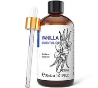 HIQILI Vanilla Essential Oil 30ML, 100% Natural Aromatherapy Oil for Face, Candle Making, Body Oil, Diffuser, Skin & Hair - 1 Fl Oz