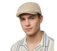 HIQIU Unisex Peaked Cap Beret Hat Men's Breathable Mesh Flat Cap Men's Summer Gatsby Newsboy Beret Cap Flat Cap Men's Summer Hat Sports Hat Adjustable 55 cm - 60 cm, beige, M/L