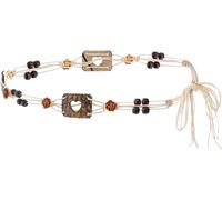HIQUACC Women's Boho Braided Waist Belt Hand-Woven Tassel Belts | for Beach Style Dresses