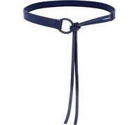 HIQUACC Women's Thin PU Leather Knotted Waist Belt with Tie Ends | Adjustable Tassel Belts Bohemian-style for Dresses Pants Coat Casual Daily Wear