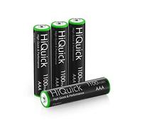 HiQuick Rechargeable Batteries AAA 1100mAh High Capacity Performance 1.2V, Per-charged Ni-MH AAA Battery Pack of 4
